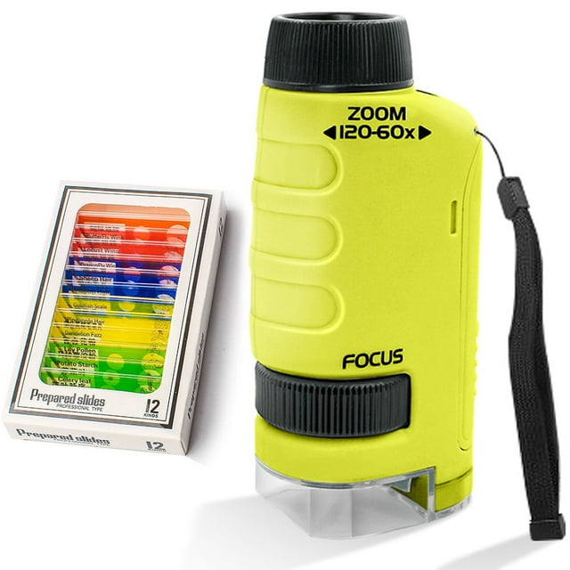 Microscopio Ygjytge mano con portaobjetos LED 60-120x
