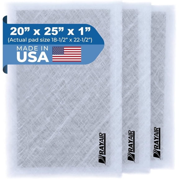 CSPP 20x25 Replacement Filter Pads Designed to Fit MicroPower Guard Air Cleaner 20x25 Refills (3 Pack) WHITE