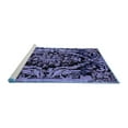 thumbnail image 2 of Ahgly Company Machine Washable Indoor Rectangle Medallion Blue French Area Rugs, 5' x 8', 2 of 4