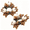 White 1, variant on 2Pcs Fall Maple Leaf Berry Pine Cone Artificial Candle Ring Wreaths, 10.2in Autumn Harvest Thanksgiving Table Decor, Seasonal Candlestick Garlands Pale Red