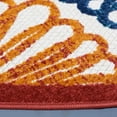 thumbnail image 5 of SAFAVIEH Cabana Aria Cream/Red 2'X8' Runner Indoor/Outdoor Area Rug Cream/Red, 6'7" x 6'7" Round, 5 of 14