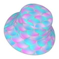 thumbnail image 3 of Naloa Purple Dragon Scales Reflective Double-Sided Bucket Hat, Sun Hat, Soft and Breathable for Gardening, Beaching, Camping, Hiking, Fishing, 3 of 9