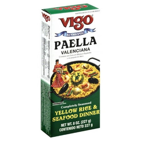 Vigo Paella Valenciana Yellow Rice & Seafood Dinner, 8 Oz (Pack of (Best Rice For Paella)