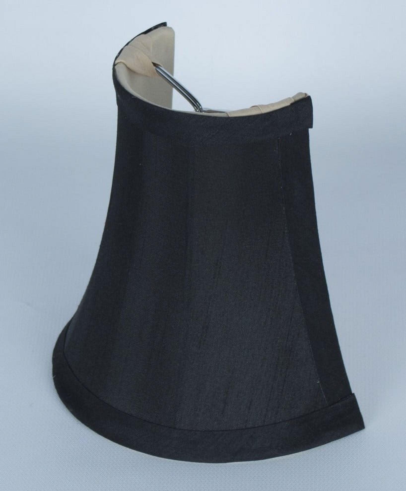 Urbanest Half Chandelier Shade, 2.5″ Top × 5″ Bottom × 5″ Slant Height – Replacement Lamp Shades for Chandelier, Pendant Light, Wall Sconce & Small Table Lamp, 2-Piece, Black