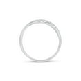 thumbnail image 3 of 10kt White Gold Mens Round Diamond Wedding Band Ring 1/8 Cttw, 3 of 4
