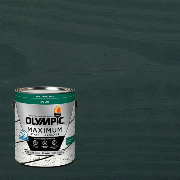 Olympic Maximum 1 Gallon SC-1045 Midnight Blue Solid Color Exterior Stain and Sealer in One