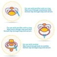 thumbnail image 4 of Ulubulu Transportation Elements Pacifier Clip - 1 Count, 4 of 7