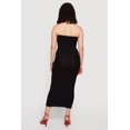 thumbnail image 3 of Women's Greek Key Knit Strapless Midi Dress, 3 of 3