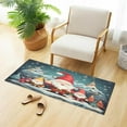 thumbnail image 2 of Christmas Gnomes Kitchen Mat Soft and Absorbent Bath Mats for Bathroom Non Slip Quick Dry Shaggy Bath Carpet Machine Wash for Kitchen Bathroom Shower 39x20 in Home Decor, 2 of 7