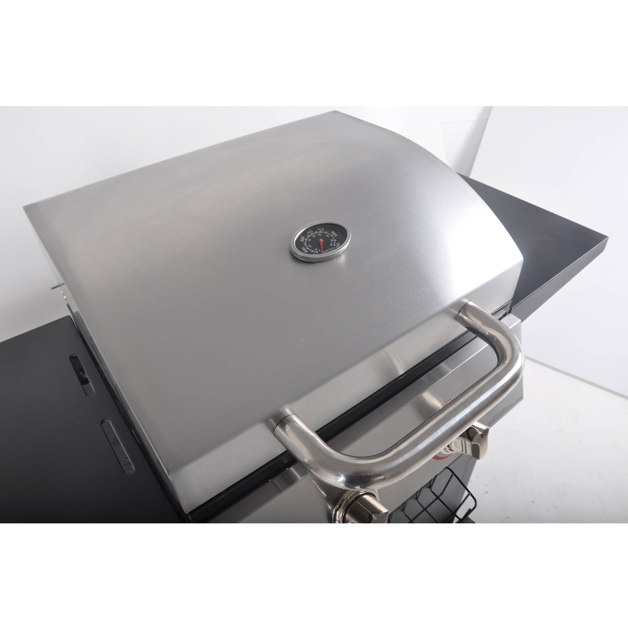 RevoAce 2-Burner Space Saver Propane Gas Grill, Stainless and Black, GBC1705WV