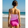 thumbnail image 3 of Aideaone Girls Swimsiut One-Piece with Cover Up Adjustable Straps Cut Out Swimwear Beach Bathing Suit Size 8-16, 3 of 8
