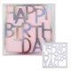 thumbnail image 5 of Troqueles de corte de metal Feliz cumpleaños Troqueles Plantilla de grabación en relieve Suministros de Pascua, 5 of 5