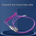 thumbnail image 3 of Rounded corners 3.5CM Cable USB C Cable trenzado Cable de teclado mecánico 60 pulgadas para hombres y mujeres, 3 of 4