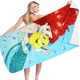 thumbnail image 3 of Toalla de playa de Frozen para niñas, paño de baño de dibujos animados de Disney, princesa Elsa, secado rápido, 3 of 5