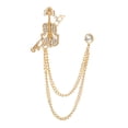 thumbnail image 2 of Broche de solapa Yuyangstore Cadenas colgantes para hombres Dorado, 2 of 8