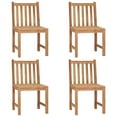 thumbnail image 2 of vidaXL 1/2/4/6/8x Solid Wood Teak Patio Chairs with Cushions Multi Colors, 2 of 11