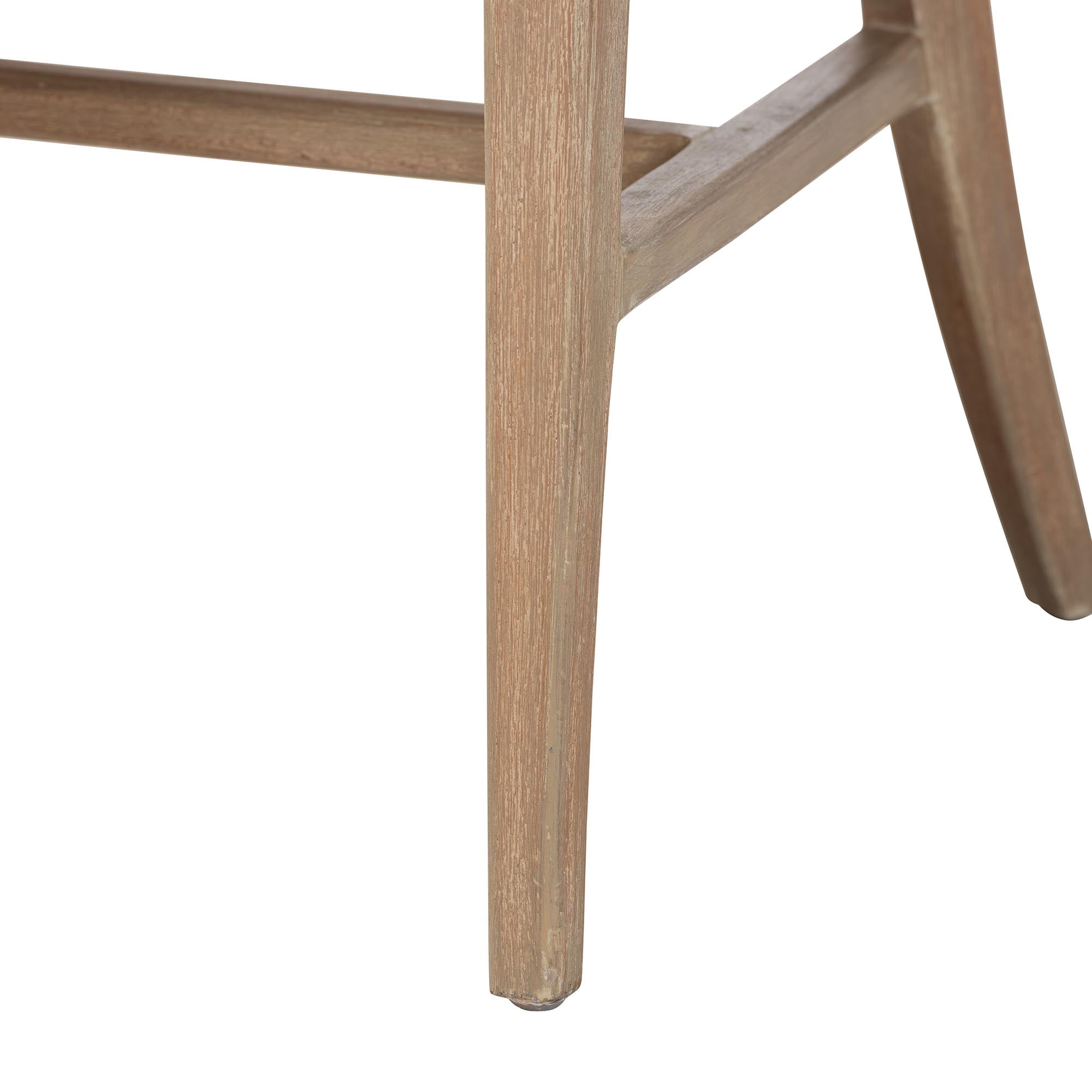 bali & pari Vellon Boho Dining Chair, 19.7" H Seat Height, White Wash