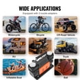 thumbnail image 4 of Compresor de aire VEVOR 10.6 CFM 12 V 150 PSI de doble cilindro, 4 of 8