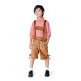thumbnail image 5 of KONDYS Boys Children 2PC Stage Suit 1PC Shirt+1PC Bib Short Children Traditional Festival Clothing Plaid Shirt Embroider Suspender Suit Boys And Girls Outfits, 5 of 9
