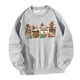 thumbnail image 4 of Sudadera con cuello redondo para mujer, casual, sin capucha, ropa deportiva Y2K, ajuste holgado, para la calle, adolescentes, niñas, viajes, compras, , gris, l, 4 of 10