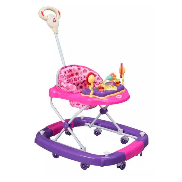 Andadera Mecedora D´Bebe Sushine Rosa/Morado