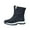 Blue, variant on Womens Winter Boots Fleece Lined Anti-Slip Snow Boots Lace up City Walk Ankle Booties(Black,6)