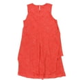 thumbnail image 2 of Anne Klein Womens Dotted Trapeze Ruffled Dress, Red, 10, 2 of 2