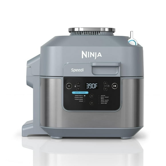 Ninja SF300C Speedi Rapid Cooker & Air Fryer, 6-Qt. Capacity, 10-in-1 Functionality, Meal Maker, Sea Salt Gray