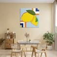 thumbnail image 3 of Stupell Industries Mid-Century Geometric Lemon Fruit Canvas Art, 30 x 30, by Daniela Santiago, 3 of 7