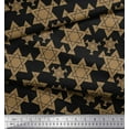 thumbnail image 2 of Soimoi Cotton Jersey Fabric Star Tetrahedron Geometric Print Fabric by The Yard 58 Inch Wide, 2 of 3