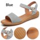 thumbnail image 5 of Sandalias Tacón Planas Hebilla Correa Tobillo para Mujer Verano Caluroso, 5 of 9