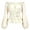 Beige, variant on Bigetiay Womens Renaissance Shirt Halloween Pirate with Smocked Waist Lantern Sleeves Off Shoulder Corset Top for Party Size M