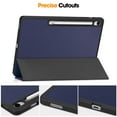 thumbnail image 6 of Dteck Case for Samsung Galaxy Tab S10 FE Plus 13.1 Inch 2025, Slim Trifold Stand Protective Cover with Pencil Holder, Dark Blue, 6 of 7