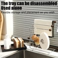 thumbnail image 2 of FcBaudy Closet Organizers and Storage, Organization and Storage, Storage Bins Kitchen Storage Rack Can Be Wall Hanging Dishcloth Storage Sponge Water Filter Rack Rag Rack Alloy Storage rack, 2 of 6