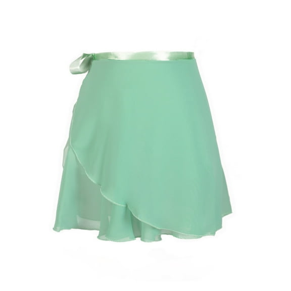 Woman Ballet Skirts Wrap Dance Skirt Chiffon Skirts For Girls Tied Mini Short Dance Skirt
