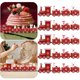 thumbnail image 4 of Juego Tren Navidad 5 Uds. Juguete Adorno Navideño Regalo para Del () Rojo, 4 of 4