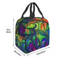 thumbnail image 3 of Pofeuu Pride Rainbow Print Lunch Bag Lunch Box Large Capacity Insulated Lunch Bag for Adult, Leakproof Reusable Lunch Tote Bags for Work, 3 of 8
