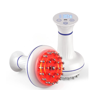 Four in one body massager with lymphatic drainage white