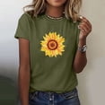 thumbnail image 1 of Shorts pour Femmes, Blouses pour Femmes, Mode Féminine Imprimé Manches Courtes Blouse Drôle Col Rond T-Shirt Tops, 1 of 5
