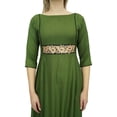 thumbnail image 7 of Bimba Women's Zari Embroidered Dress Rayon Green Long Party Wear Maxi Dresses-16, 7 of 7