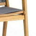 thumbnail image 2 of GDF Studio Specter Outdoor Rope and Acacia Wood Dining Chairs, Set of 2, Teak and Dark Gray, 2 of 7