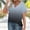 Gray, variant on Womens Tops Short Sleeve T Shirt Summer V Neck Casual Top 2025 Spring Cute Basic Trendy Outfits Fashion Blue L
