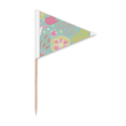 thumbnail image 1 of green  flower  paint Toothpick Triangle Cupcake Toppers Flag, 1 of 3