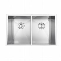 Undermount 16 Gauge 30 in. Kitchen Sink Double Bowl