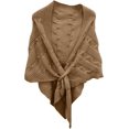 thumbnail image 1 of LinYooLi Women's Elegant Shawl Wrap - Cross Front Solid Color Poncho Cape - Wrap Topper Knitted Cardigans Sweater Shawls, 1 of 3