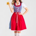 thumbnail image 1 of Vestido de poliéster con estampado bordado para mujer, para festivales, cosplay y sirvientas, 1 of 6