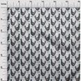 thumbnail image 3 of oneOone Cotton Flex Light Gray Fabric Rooster Cock Quilting Supplies Print Sewing Fabric By The Yard 40 Inch Wide-C2, 3 of 6
