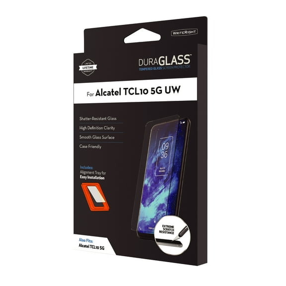 DuraGlass Tempered Glass Screen Protector for Alcatel TCL 10 5G UW