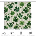 thumbnail image 2 of 4Pcs Shower Curtain Sets with Rugs Rug Toilet Lid Cover And Non-Slip U Shape Mat Green Clovers And Bows Waterproof Personality Pattern Bath Curtains Patrick's Day for Bathroom Decor Sets, 2 of 8