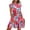 Multicolor DH14, variant on Zeagoo Women Summer Casual Dresses Shift Tunic V Neck Tiered Ruffle Dress A-Line Short Sleeve Dress